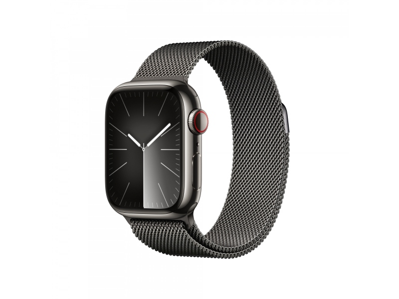 Apple Watch S9 Steel 41mm GPS+Cell. Graphite Milanese Loop S/M MRJA3QF/A