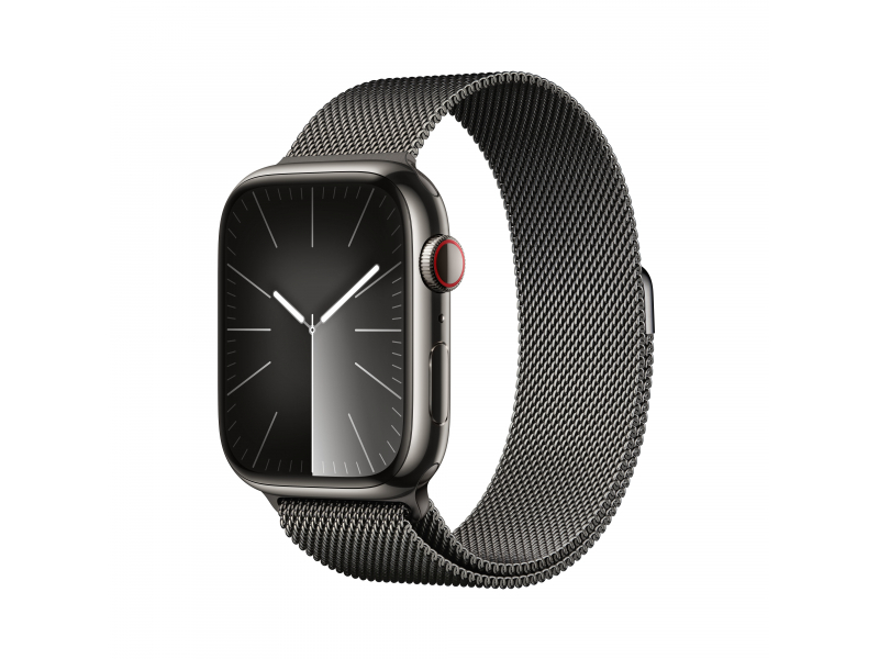 Apple Watch S9 Steel 45mm GPS+Cellular Graphite Milanese Loop MRMX3QF/A