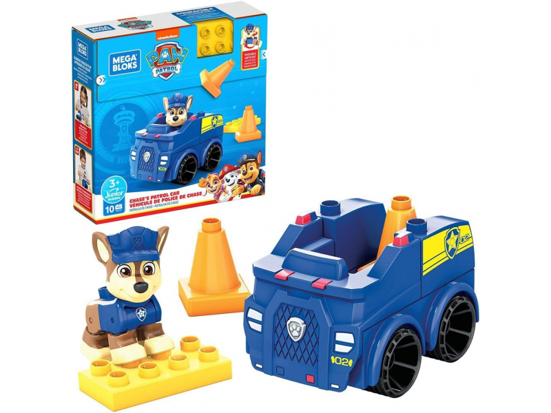 Mega Bloks Paw Patrol Chase\'S Patrol Car Building Set