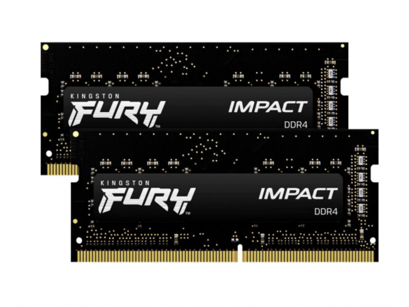 Kingston Fury Impact DDR4 32GB(2x16GB) 2666MT/s DDR4 SODIMM KF426S16IBK2/32