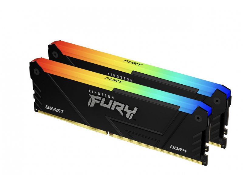 Kingston Fury Beast DDR4 16GB(2x8GB) 3200MT/s CL16 DIMM KF432C16BB2AK2/16