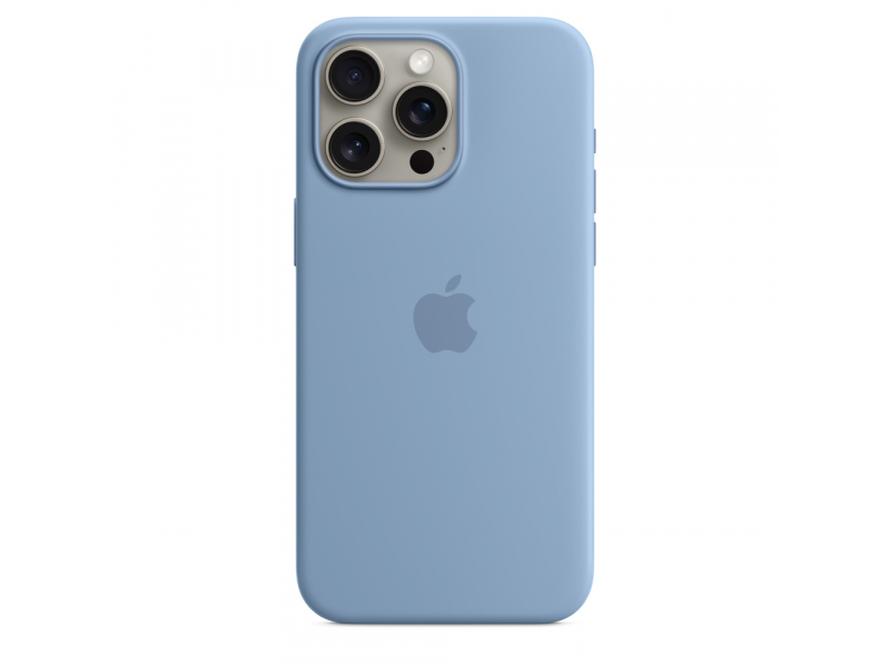 Apple iPhone 15 Pro Max Silicone Case with MagSafe Winter Blue MT1Y3ZM/A