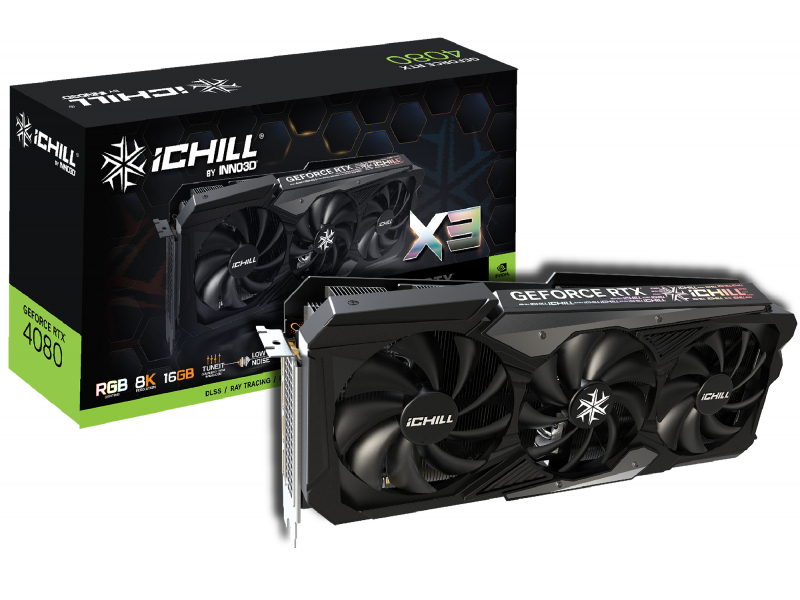 Inno3D NVIDIA iChill Nvidia RTX 4080 X3 16GB GDDR6X C40803-166XX-187049H