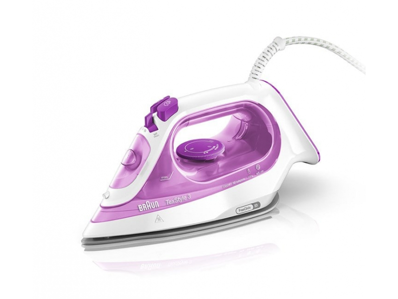 Braun Dampfbügeleisen TexStyle 3 SI 3030 Himbeerrosa SI3030PU