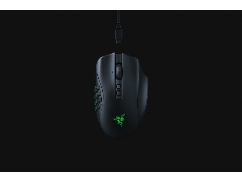 Razer Naga V2 Pro Gaming Maus USB/Bluetooth - schwarz - RZ01-04400100-R3G1