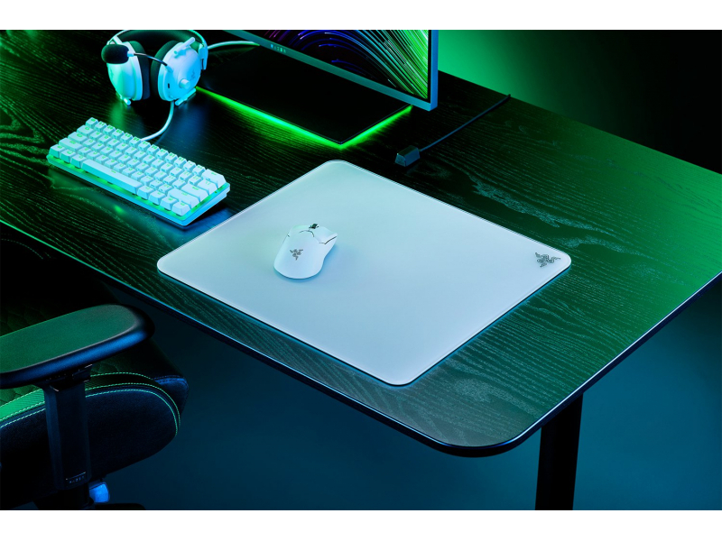 Razer Atlas Tempered Glass Gaming Mauspad - weiß - RZ02-04890200-R3M1