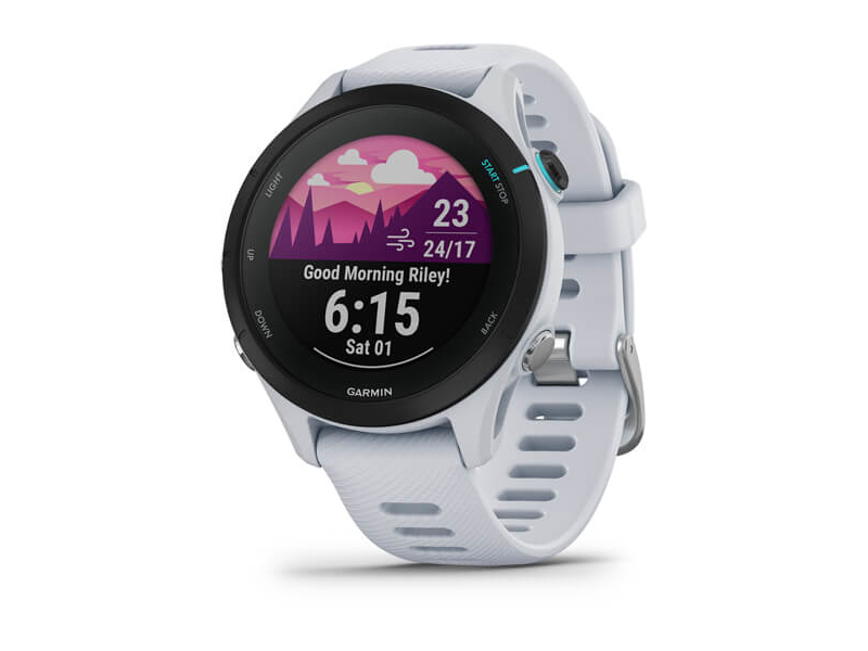 Garmin Forerunner 255S Music 41mm GPS Steinweiss /Schwarz 010-02641-33