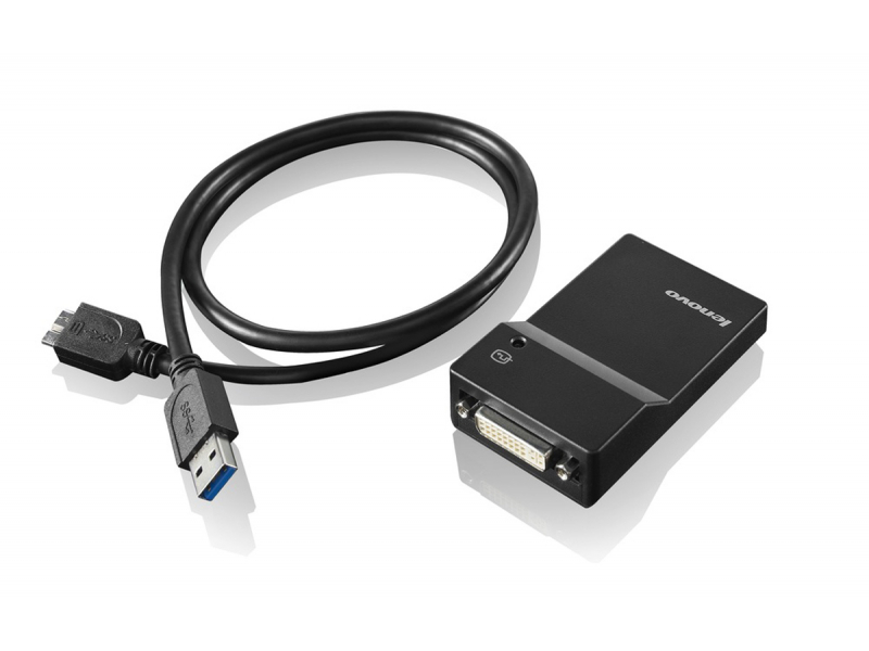 Der Lenovo USB 3.0 zu DVI/VGA Bildschirmnetzteil 0B47072