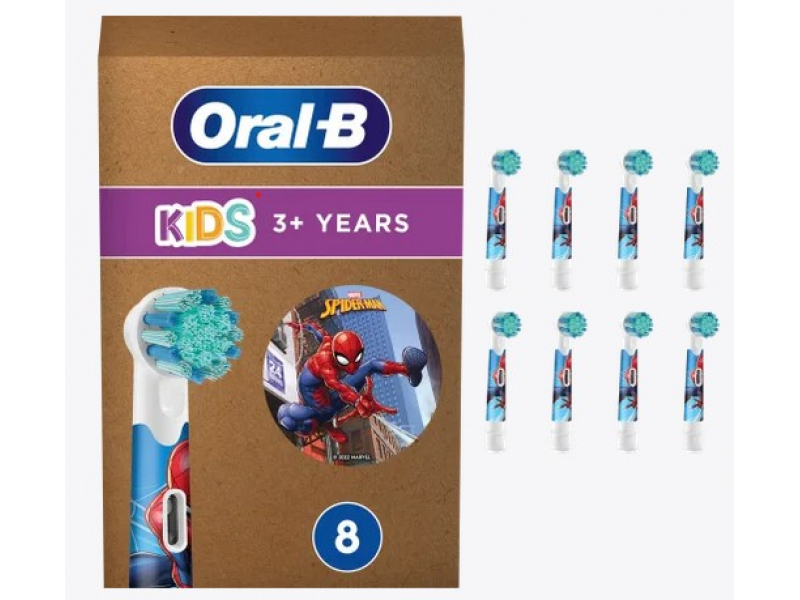 Oral-B Kids Spiderman Brush Heads 8er