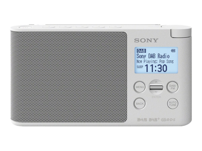 Sony Tragbares DAB/DAB+-Radio Holunderweiß XDRS41DW.EU8