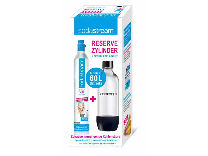 SodaStream Reserve Zylinder 60L + Spudlerflasche 1L 1053000490