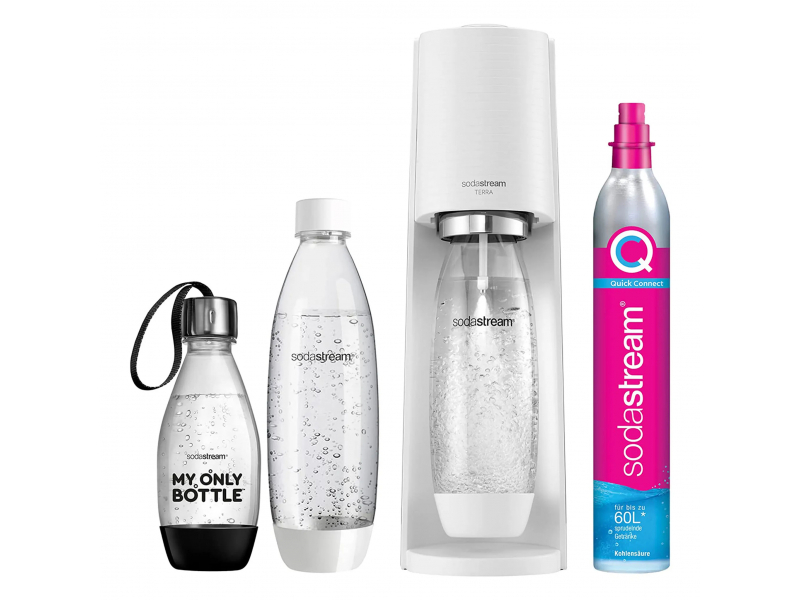 SodaStream Wassersprudler Terra Vorteilspack Weiss 1012813490