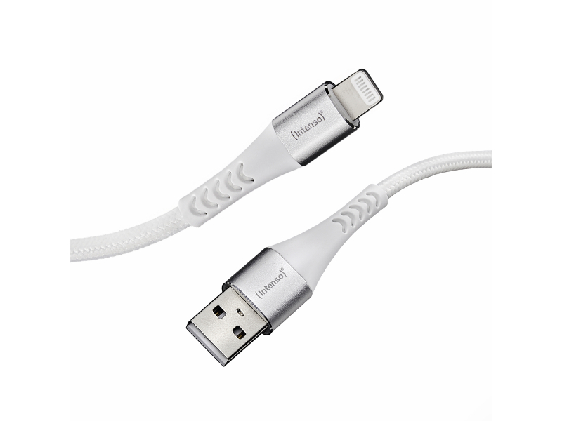 Intenso USB-Kabel A315L1.5m 12W Nylon Weiß 7902102