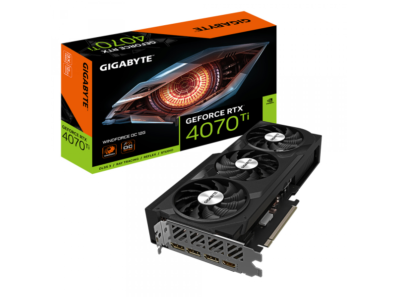 Gigabyte GeForce RTX 4070 Ti WINDFORCE OC GV-N407TWF3OC-12GD