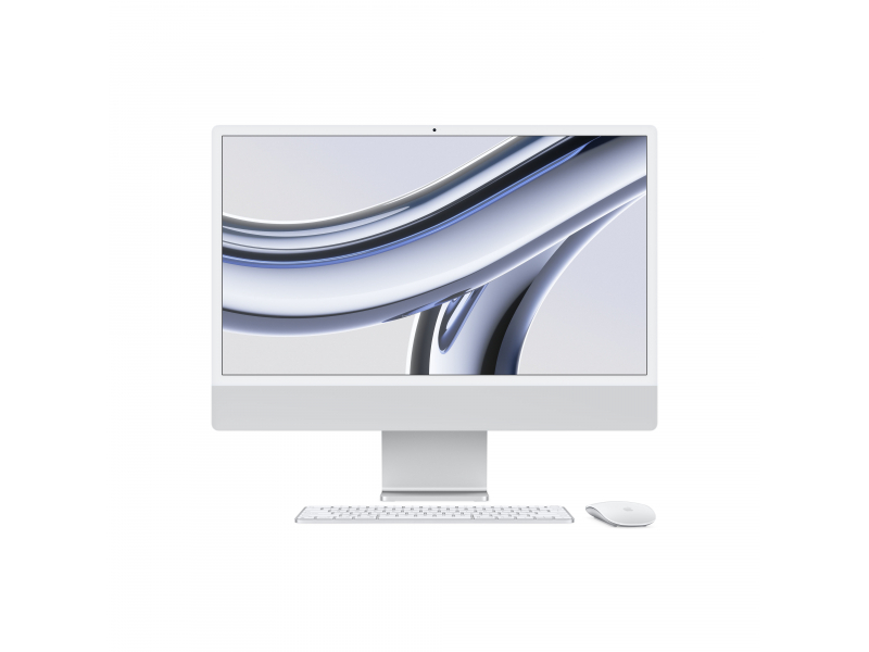 Apple iMac 24 4.5K Retina Display M3 8-Core GPU 256GB Silver MQR93D/A