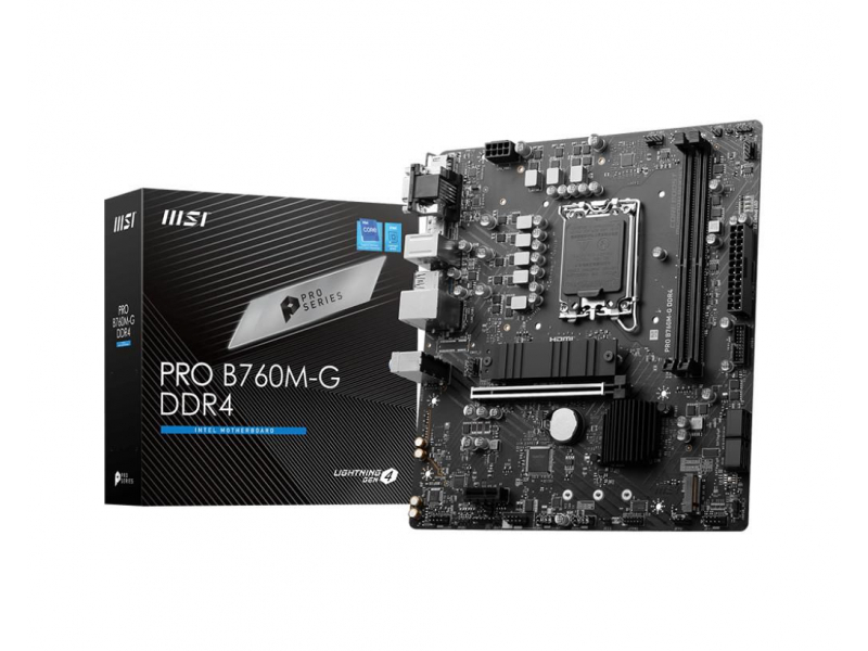 MSI PRO B760M-G LGA1700 DDR4 Mainboard 7D90-001R