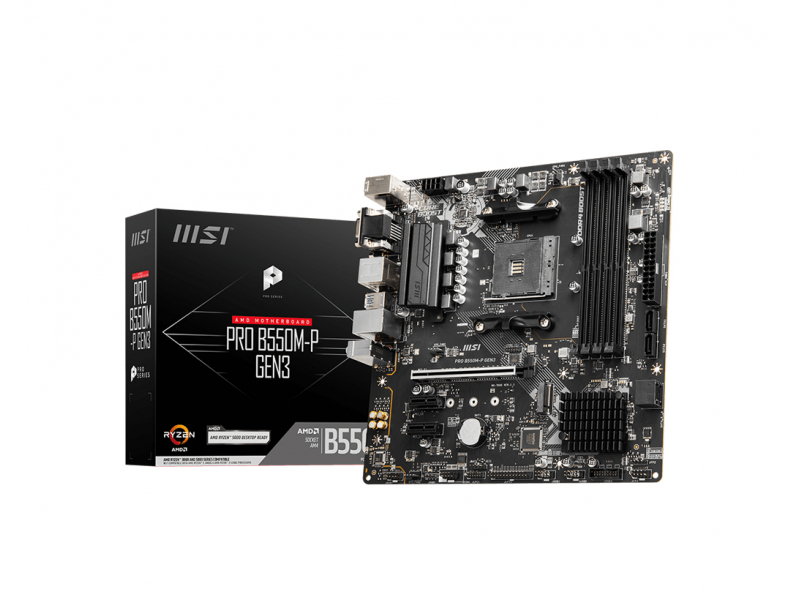 MSI PRO B550M-P GEN3 AMD Motherboard 7D95-001R