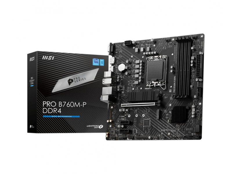 MSI PRO B760M-P DDR4 Intel Mainboard mATX 7E02-001R