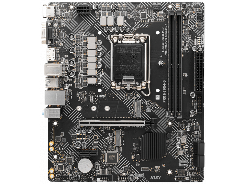 MSI PRO H610M-G Intel Mainboard 7D46-075R