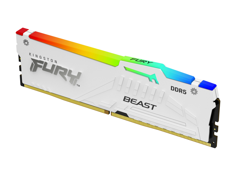 Kingston 32GB(1x32GB) DDR5 5200MT/s CL36 White RGB EXPO KF552C36BWEA-32