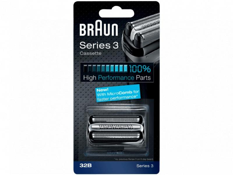 Braun Series 3 Kombipack 32B Scherkopfkassette Schwarz 115694