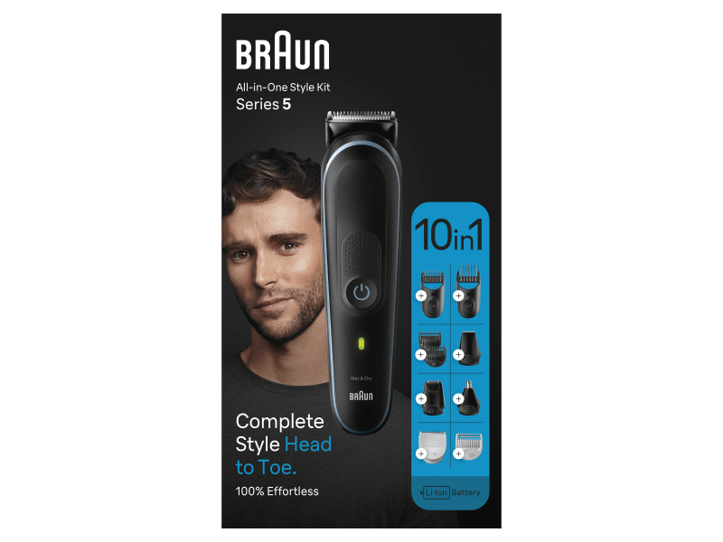 Braun Series 5 MGK5445 10-in-1 Styling Kit Schwarz 447191