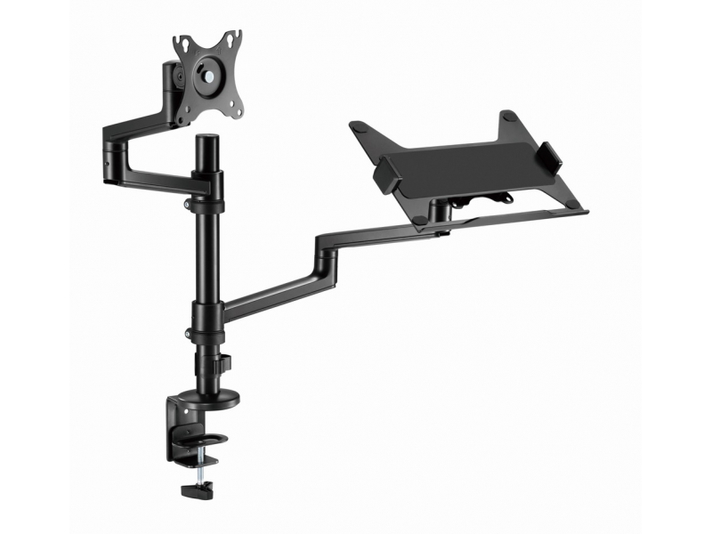 Gembird Verstellbare Tischhalterung mit Monitor Arm Notebook-Fach MA-DA-04