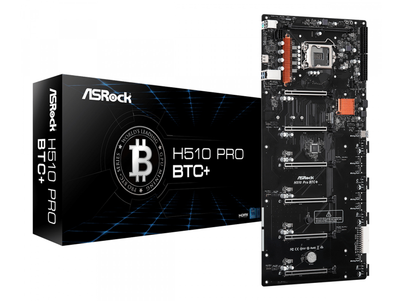 ASRock H510 Pro BTC+ Intel Mainboard 90-MXBGL0-A0UAYZ