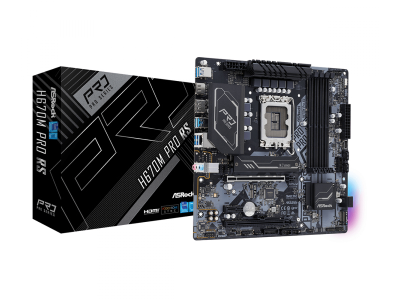 ASRock H670M Pro RS Intel Mainboard 90-MXBHK0-A0UAYZ