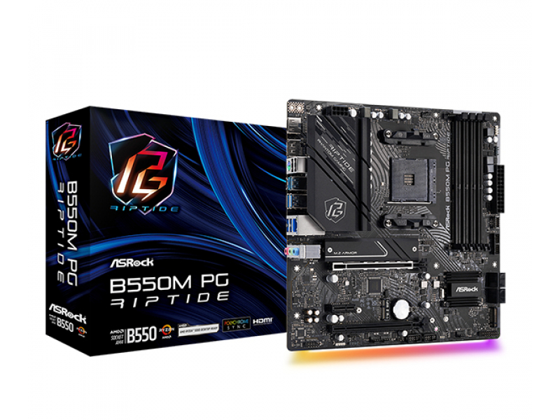 ASRock B550M PG RIPTIDE AMD AM4 Mainboard 90-MXBI90-A0UAYZ