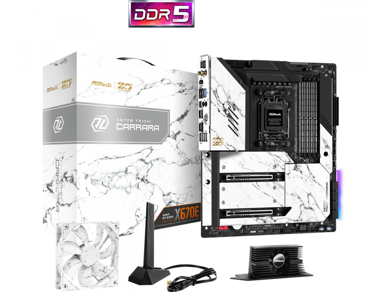 ASRock X670E Taichi Carrara AMD AM5 Mainboard 90-MXBJ10-A0UAYZ