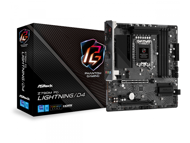 ASRock Z790M PG Lightning/D4 Intel Mainboard 90-MXBJW0-A0UAYZ