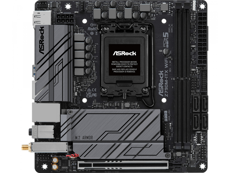 ASRock Z790M-ITX/WiFi Intel Mainboard 90-MXBKE0-A0UAYZ