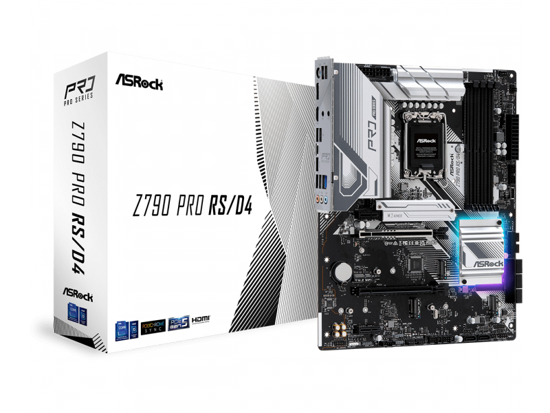 ASRock Z790 Pro RS/D4 Intel Mainboard 90-MXBJL0-A0UAYZ