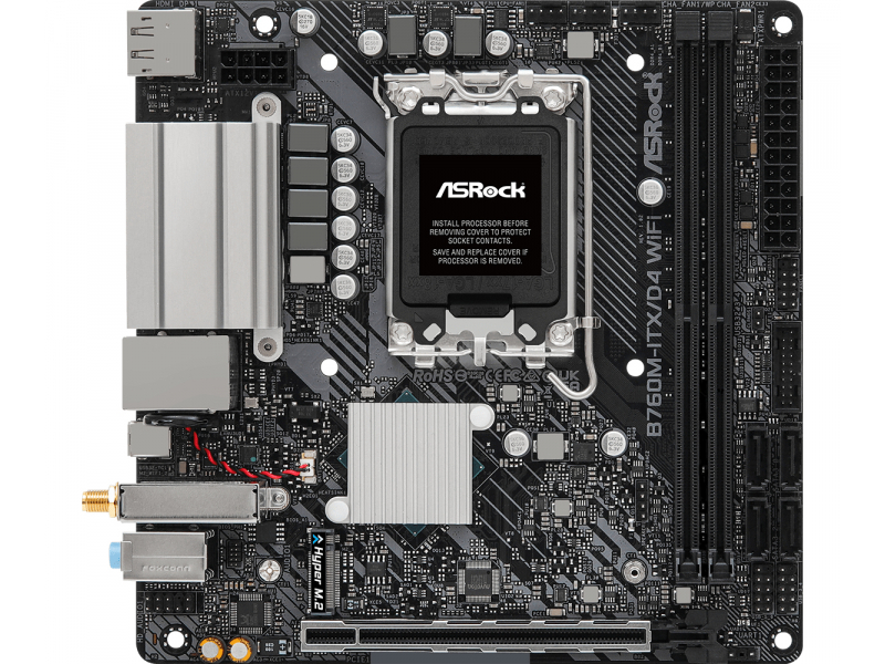 MB ASRock B760M-ITX/D4 WiFi Intel Mainboard 90-MXBKY0-A0CAYZ