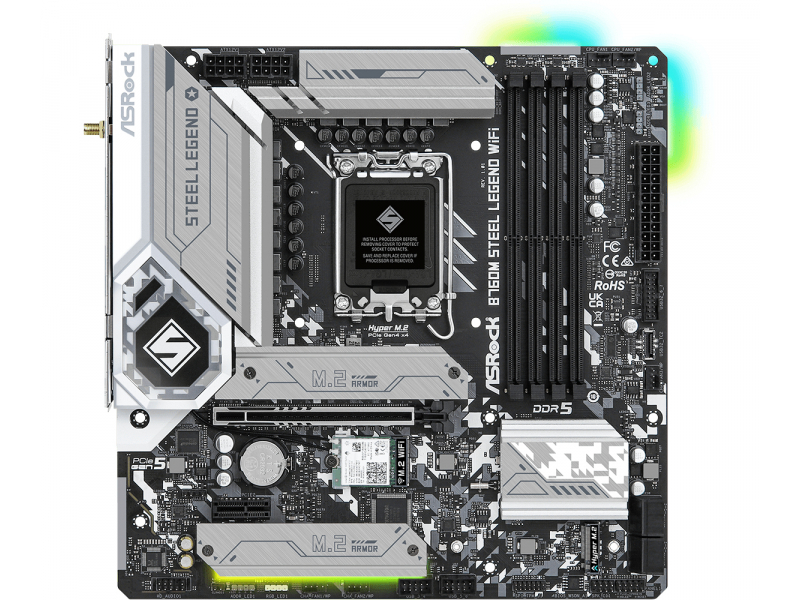 MB ASRock B760M Steel Legend WiFi Intel Mainboard 90-MXBL70-A0UAYZ