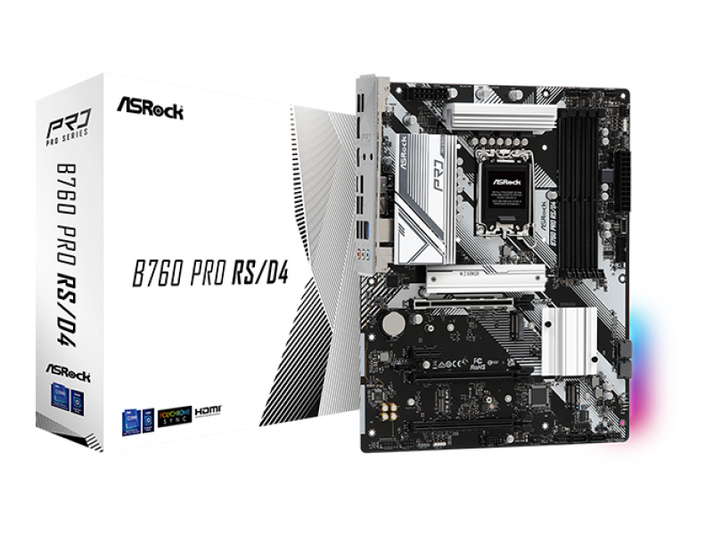 ASRock B760 PRO RS/D4 Intel Mainboard 90-MXBL80-A0UAYZ