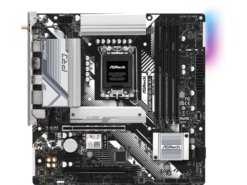 ASRock B760M Pro RS/D4 WiFi Intel Mainboard 90-MXBKZ0-A0UAYZ