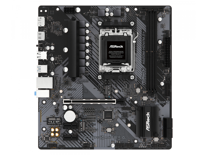 ASRock A620M-HDV/M.2+ AM5 AMD Mainboard 90-MXBLK0-A0UAYZ