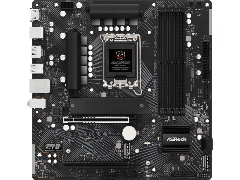 ASRock B760M PG Lightning Intel Mainboard 90-MXBM20-A0UAYZ