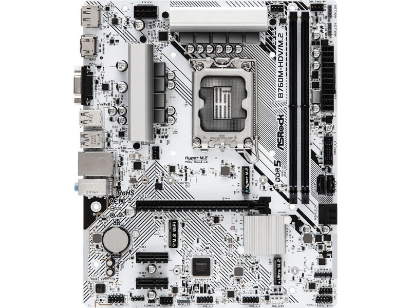 ASRock B760M HDV/M.2 Intel Mainboard 90-MXBL40-A0UAYZ