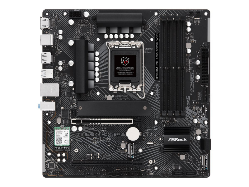 ASRock B760M PG Lightning WiFi Intel Mainboard 90-MXBMT0-A0UAYZ