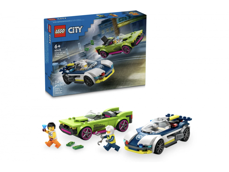 LEGO City - Verfolgungsjagd mit Polizeiauto und Muscle Car (60415)