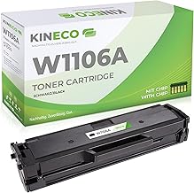 Kineco Toner with Chip Compatible with HP W1106A 106A Laser 107a 107 107w MFP 130 MFP 135a MFP 135ag MFP 135w MFP 135wg MFP 137fnw MFP 137fwg MFP 138fnw MFP 138fw MFP 138p MFP 138pn MFP MFP 138ppNW