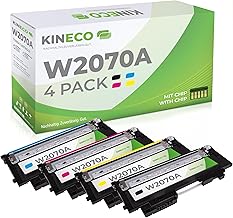 Kineco 117A Toner Set Compatible with HP Color Laser MFP 179fwg 178nwg 150nw 179fnw 178nw 150a W2070A W2071A W2072A W2073A (Black, Cyan, Magenta, Yellow)