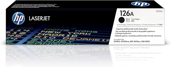 HP 126A (CE310A) Black Original Toner, 1 pack, black