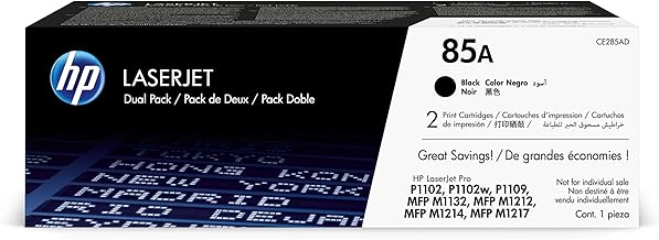 HP CE285AD 85A Black Original LaserJet Toner Cartridges - Pack of 2