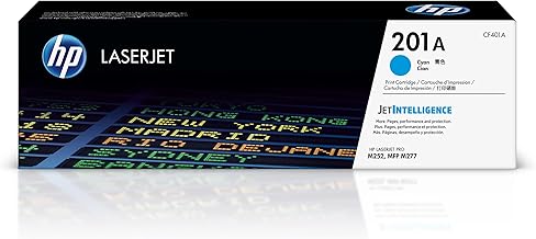 HP 201A (CF401A) Cyan Original Toner for HP Color Laserjet Pro M252, M274n, M277