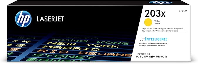 HP 203x (CF542x) original toner (high range for HP LaserJet Pro M254, HP LaserJet Pro M280, HP LaserJet Pro M281) yellow