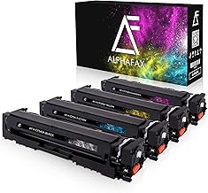 4 Alphafax Toners, compatible with HP CF540A-CF543A, for Colour Laserjet Pro M-280nw, M-281fdn, M-281fdw, M-254nw, M-254dw, 203A